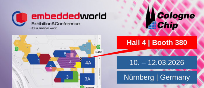 Meet us at Embedded World 2026 in Nuremberg